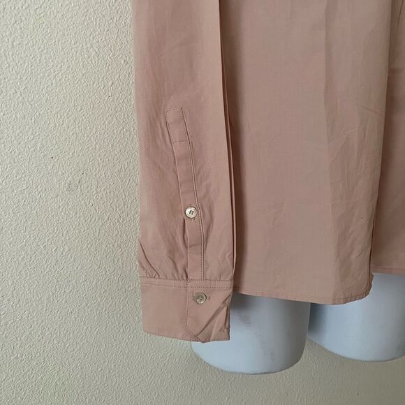 Mango Women's Chest Pocket Cotton Shirt Pink Size L - Picture 10 of 11